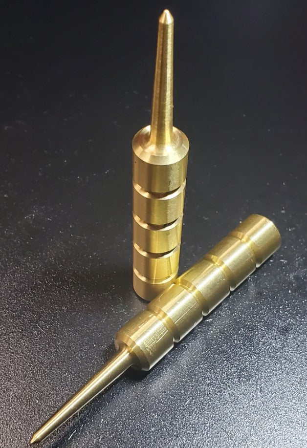 Groovy! CNC Machined 360 Brass Single Prong Divot Tool