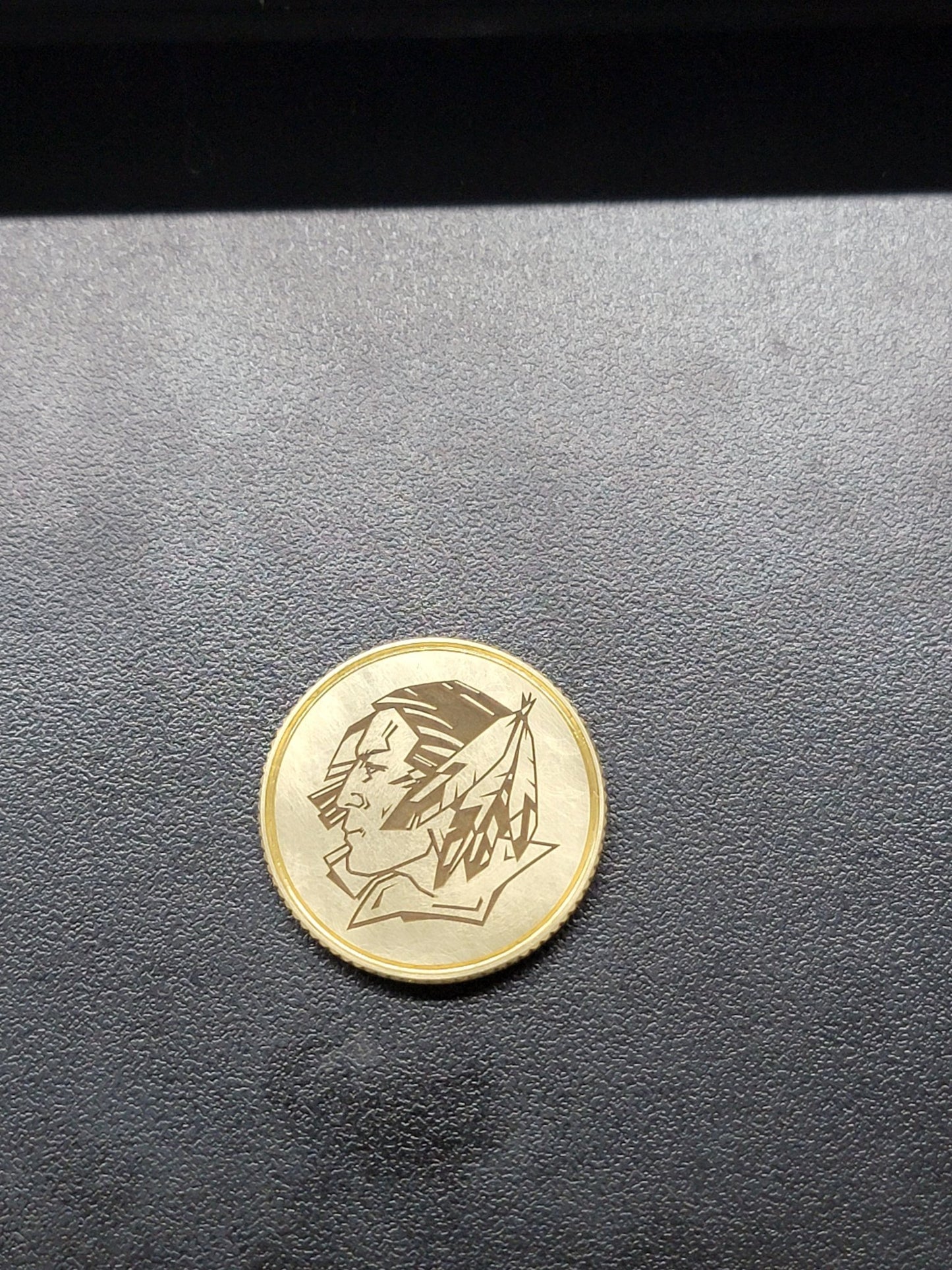 Fighting Sioux Golf Ball Marker - River Valley Laser Works