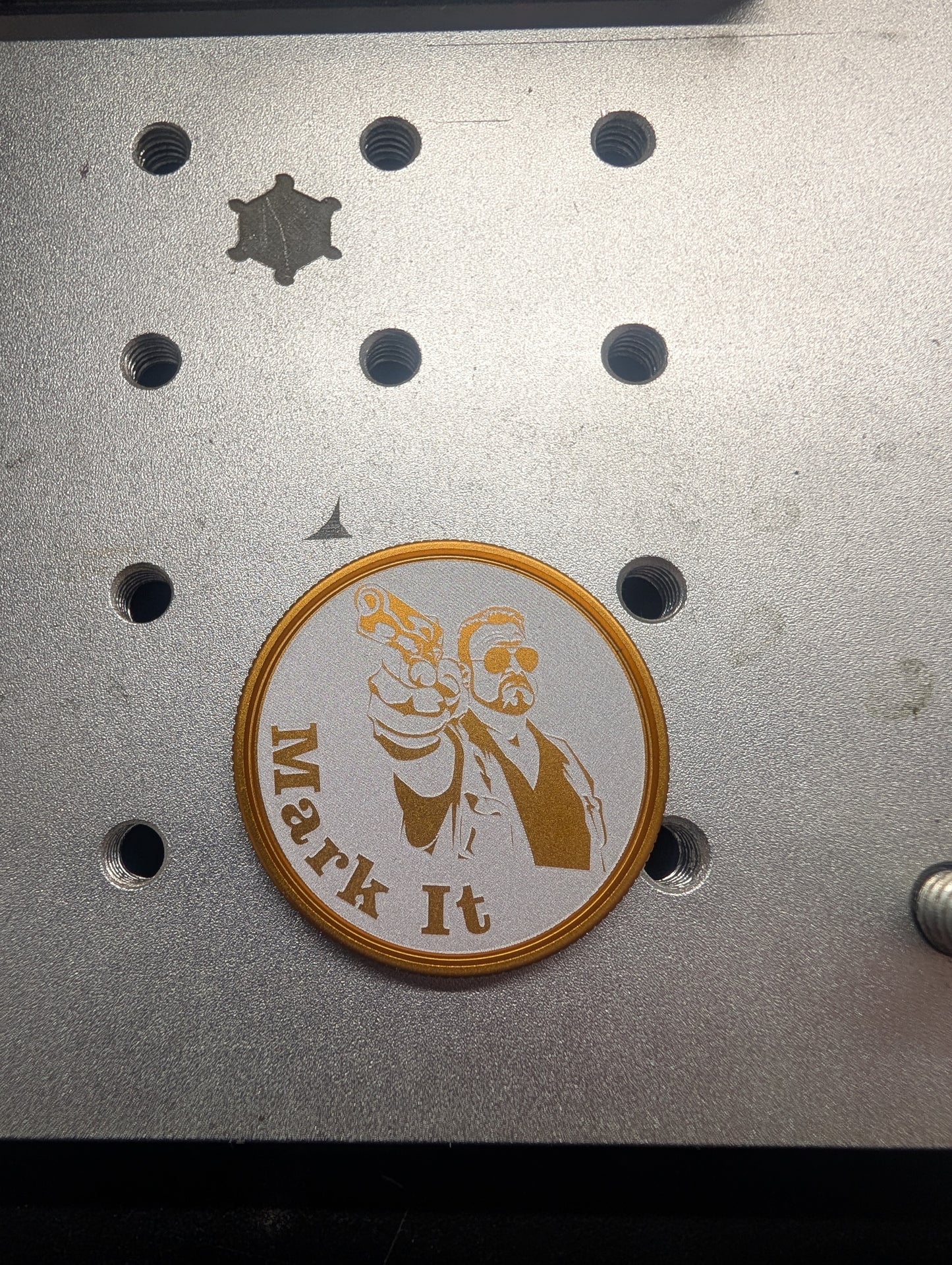 The Walter: Mark It- CNC Machined Anodized Billet Aluminum Golf Ball Marker