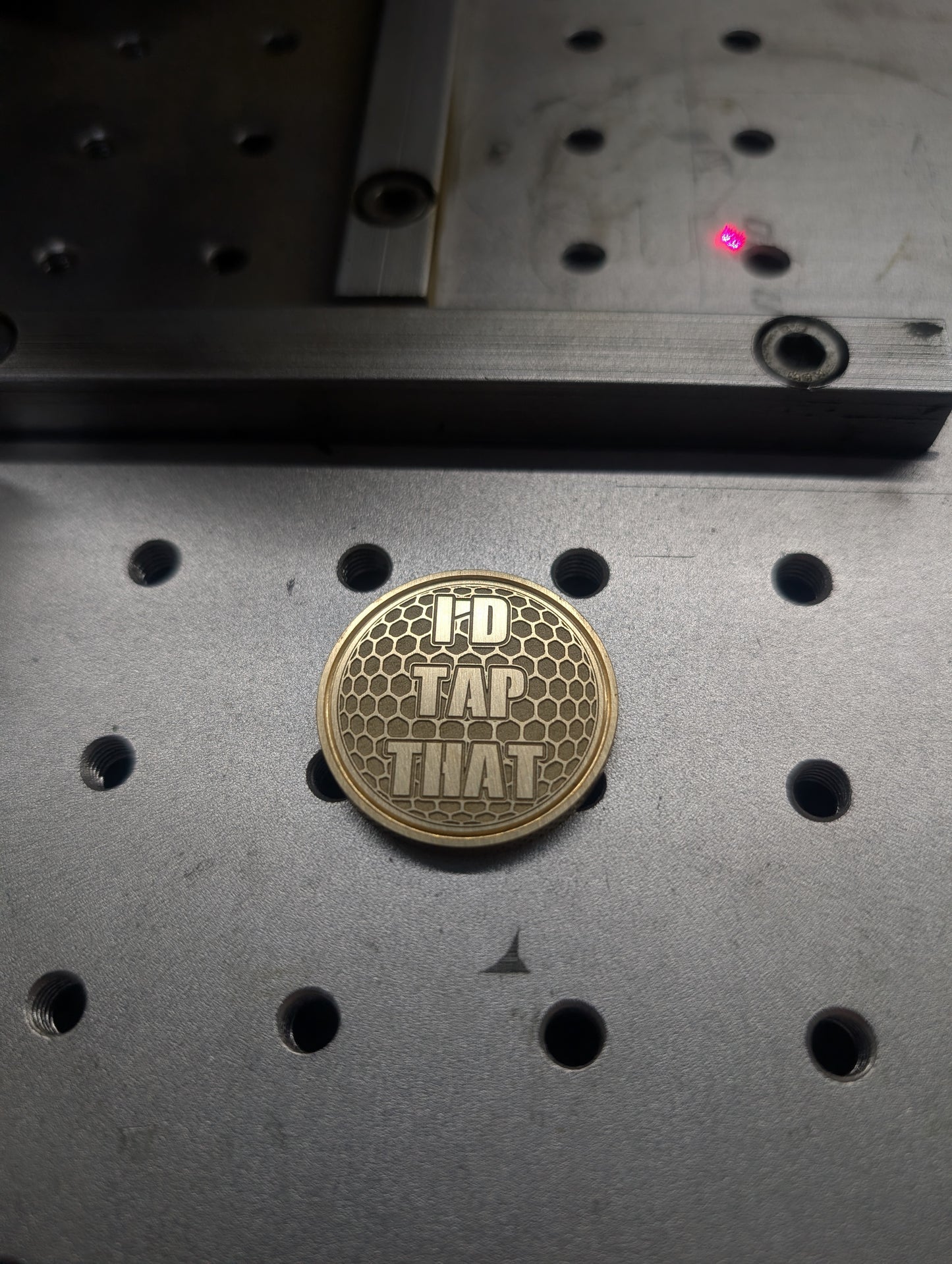 I'd Tap That- CNC Machined Laser Engraved Solid Brass Golf Ball Marker