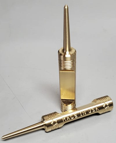 The Made in USA CNC Machined 360 Brass Single Prong Divot Tool