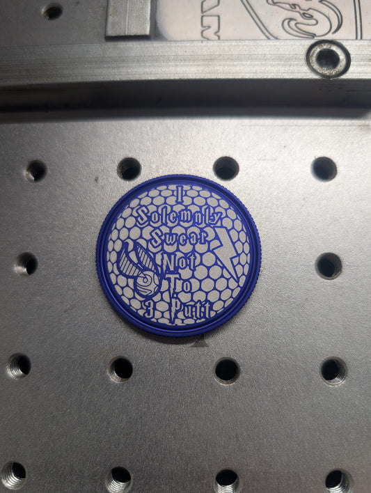 The Marauder's Map- CNC Machined Laser Engraved Anodized Billet Aluminum Golf Ball Marker