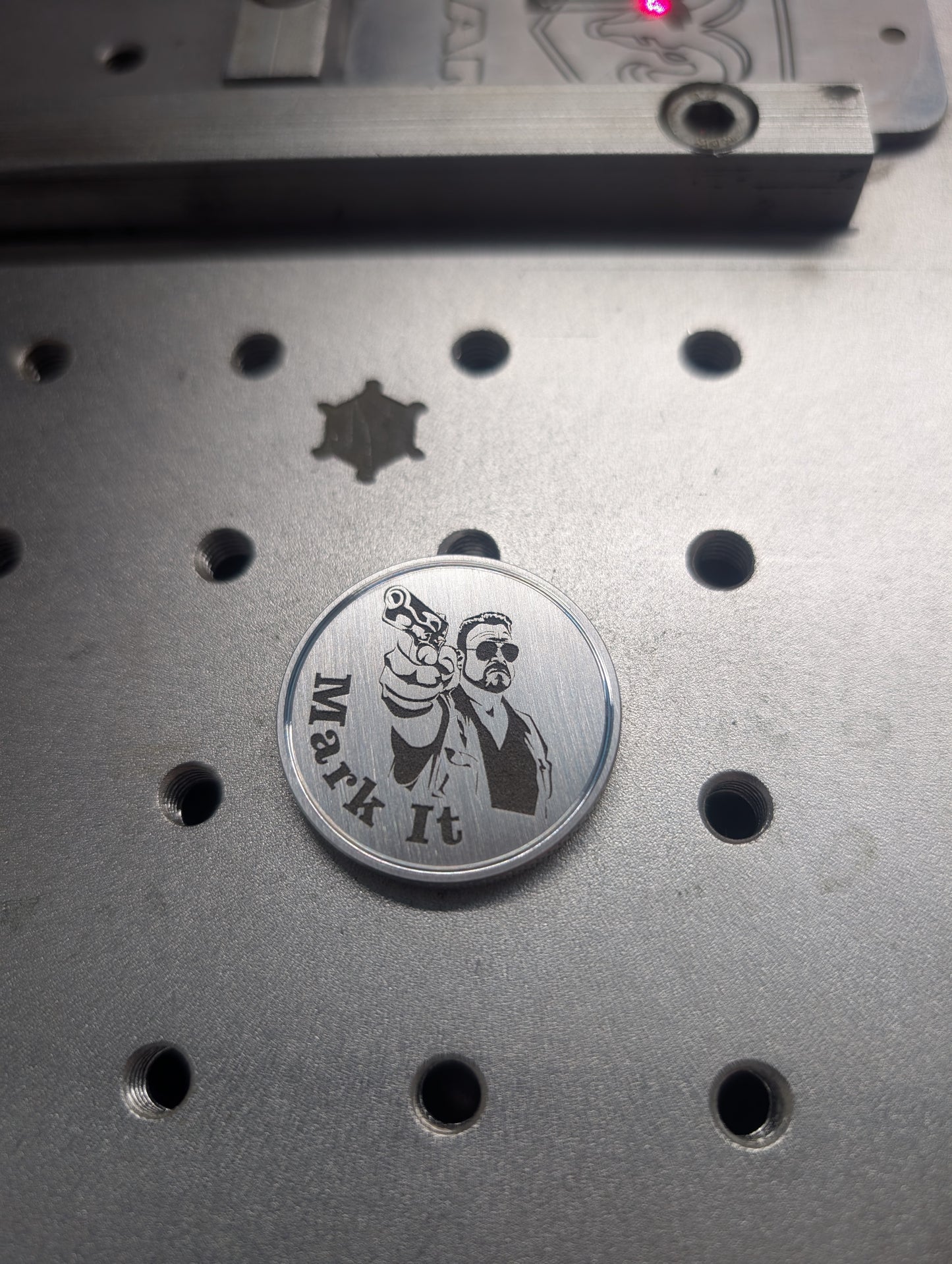The Walter: Mark It- CNC Machined Laser Engraved Billet Aluminum Golf Ball Marker