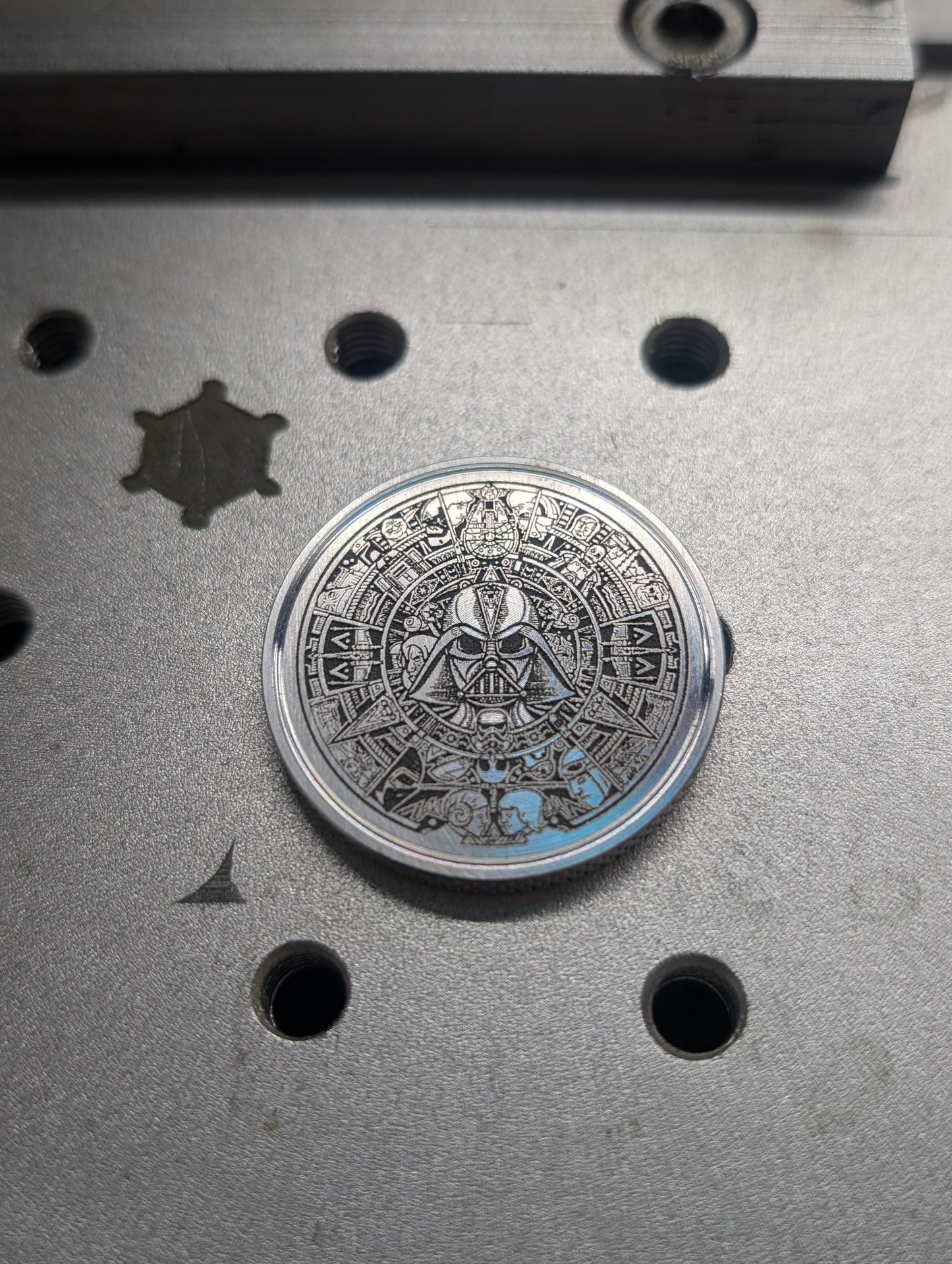 The Vader Calendar- CNC Machined Laser Engraved Billet Aluminum Golf Ball Marker