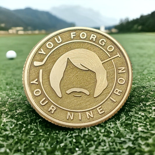 Happy Gilmore Solid Brass CNC Machined Laser Engraved Golf Ball Marker